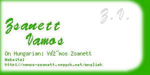 zsanett vamos business card